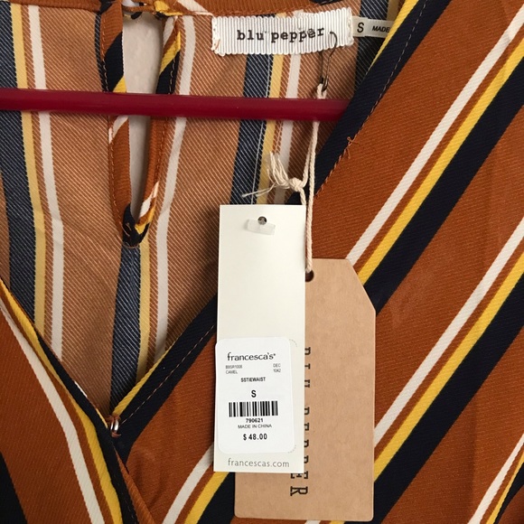 NWT Satina Striped Jumpsuit - Picture 6 of 8